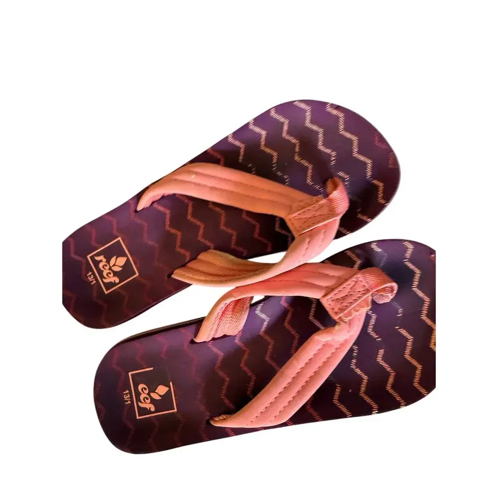 Reef Pink and Purple sandals size 13/1